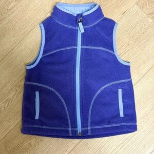 L.L. Bean Toddler 4T Unisex Full Zip Up Fleece Vest Gorpcore Outdoor Warm